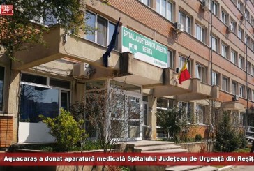 Aquacaraș a donat aparatură medicală Spitalului Județean de Urgență din Reșița