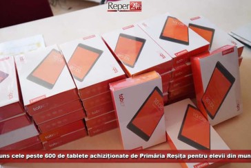 Au ajuns cele peste 600 de tablete achiziționate de Primăria Reșița pentru elevii reșițeni