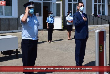 Locotenentul colonel George Cozariuc, desemnat oficial inspector șef al ISU Caraș-Severin