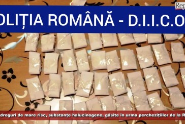 UPDATE:  Bani, droguri de mare risc și substanțe halucinogene, găsite în urma perchezițiilor de la Reșița