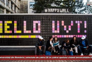 Șapte universități din România, selectate de către CE în cadrul apelului vizând selecția Universităților Europene