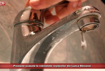 Presiune scăzută la robinetele reșițenilor din Lunca Bârzavei