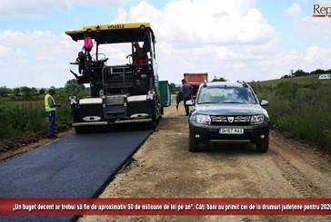 „Un buget decent ar trebui să fie de aproximativ 50 de milioane de lei pe an”. Câți bani au primit cei de la drumuri județene în 2020?