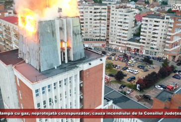 ISU Caraș-Severin a dat verdictul: o lampă cu gaz, neprotejată corespunzător, cauza incendiului de la Consiliul Județean