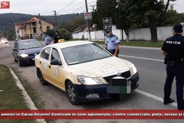 Sute de amenzi în Caraș-Severin! Controale în zonele aglomerate, centre comerciale, piețe, terase și în trafic!