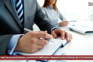 Un nou apel de proiecte pentru susținerea IMM-urilor. Regiunea Vest dispune de 17,6 milioane euro!