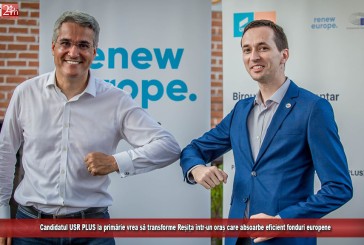 Candidatul USR PLUS la primărie vrea să transforme Reșița într-un oraș care absoarbe eficient fonduri europene