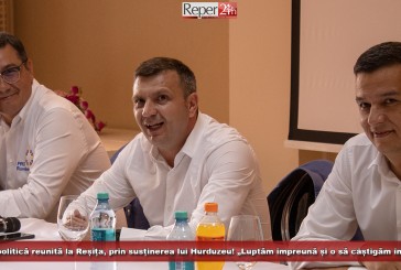Stânga politică reunită la Reșița, prin susținerea lui Silviu Hurduzeu! „Luptăm împreună și o să câștigăm împreună”!