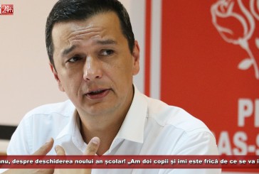 Grindeanu, despre modul în care a fost gestionată deschiderea noului an școlar! „Am doi copii și îmi este frică de ce se va întâmpla”