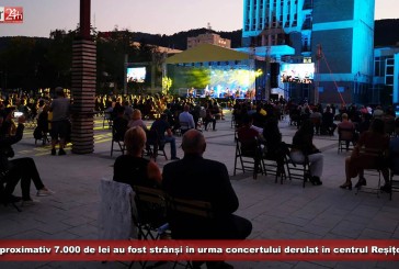 Aproximativ 7.000 de lei au fost strânși în urma concertului IPR Simfonic, derulat în centrul municipiului Reșița