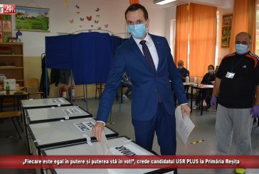 „Fiecare este egal în putere și puterea stă în vot!”, crede candidatul USR PLUS la Primăria Reșița