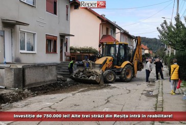 Investiție de 750.000 lei! Alte trei străzi din Reșița intră în reabilitare!