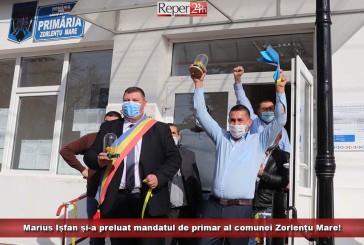 Marius Ișfan și-a preluat mandatul de primar al comunei Zorlențu Mare!