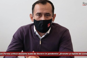 (E) Adrian Torma critică deciziile luate de Guvern în pandemie: „Eronate și lipsite de consistență”