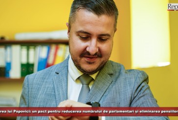 (E) Ionuț Popovici aruncă mănușa politicienilor cărășeni: un pact pentru reducerea numărului de parlamentari și eliminarea pensiilor speciale