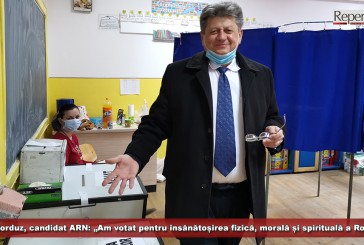 Petru Borduz, candidat ARN: „Am votat pentru însănătoșirea fizică, morală și spirituală a României“