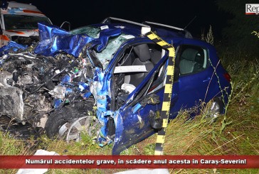 Numărul accidentelor grave, în scădere anul acesta în Caraș-Severin!