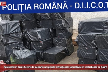 Zeci de percheziții domiciliare la membrii unor grupări infracționale specializate în contrabandă cu țigări!