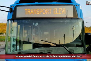 Începe școala! Cum va circula în Reșița autobuzul elevilor?