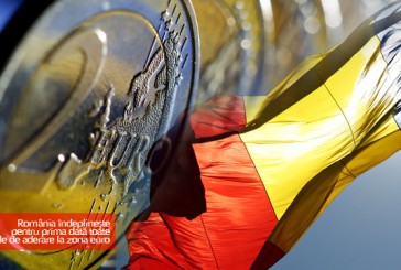 Declaraţia zilei: România îndeplineşte pentru prima dată toate criteriile de aderare la zona euro