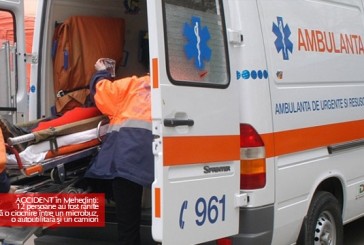 ACCIDENT în Mehedinţi: 12 persoane au fost rănite după o ciocnire între un microbuz, o autoutilitară şi un camion