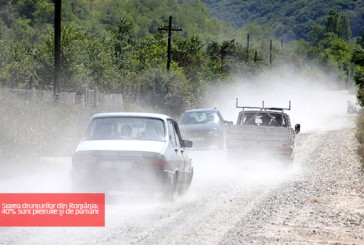 Starea drumurilor din România: Aproape 40% sunt pietruite şi de pământ