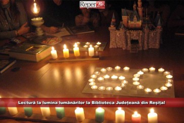 Lectură la lumina lumânărilor la Biblioteca Județeană din Reșița!