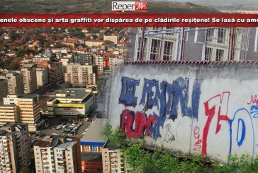 Desenele obscene și arta graffiti vor dispărea de pe clădirile reșițene! Se lasă cu amenzi pentru cei care nu-și curăță fațada!