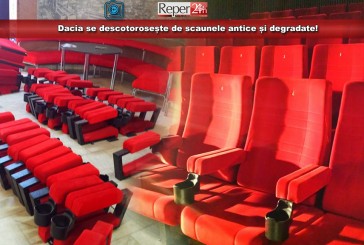 Cinefilii reșițeni vor urmări filmele din fotolii nou-nouțe! Dacia se descotorosește de scaunele antice și degradate!