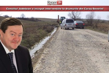 Consiliul Județean a început intervențiile la drumurile din Caraș-Severin!