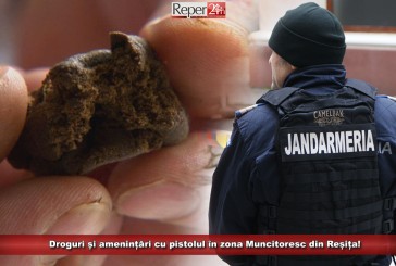 Droguri și amenințări cu pistolul în zona Muncitoresc din Reșița!