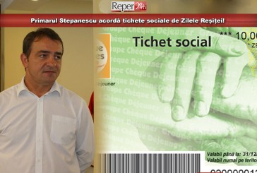 Primarul Stepanescu acordă tichete sociale de Zilele Reșiței!
