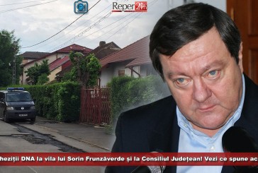 UPDATE: Percheziții DNA la vila lui Sorin Frunzăverde și la Consiliul Județean! Vezi ce spune acesta!