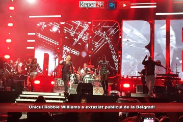 Unicul Robbie Williams a extaziat publicul de la Belgrad!
