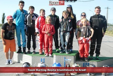 Team Karting Reșița, triumfătoare la Arad!