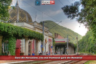 Gara din Herculane, cea mai frumoasă gară din România! Vezi ce împărat venea în vacanțe la conacul devenit acum gară!