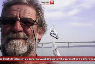 După 2.500 de kilometri pe Dunăre, „Lupul Singuratic” din Caransebeş s-a întors acasă