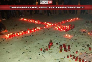 Tinerii din Moldova Nouă, solidari cu victimele din Clubul Colectiv!