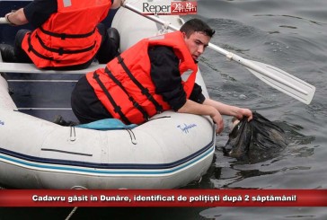 Cadavru găsit în Dunăre, identificat de polițiști după 2 săptămâni!