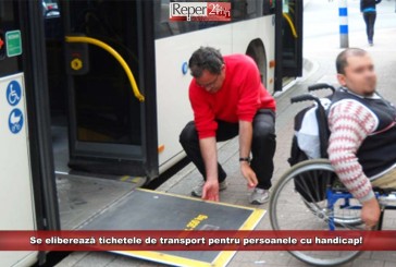 Se eliberează tichetele de transport pentru persoanele cu handicap!