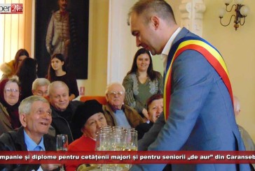Șampanie și diplome pentru cetățenii majori și pentru seniorii „de aur” ai municipiului Caransebeş!