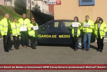 Comisarii Gărzii de Mediu și funcționarii APM Caraș-Severin protestează! Motivul? Salarii decente