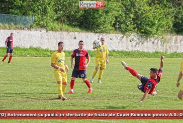 Antrenament cu public în sferturile de finală ale Cupei României pentru A.S. Oravița