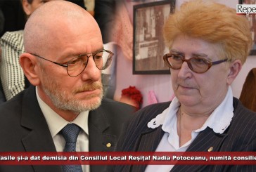 Paul Vasile și-a dat demisia din Consiliul Local Reșița! Nadia Potoceanu, numită consilier local!