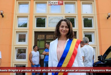Mihaela Drăgilă a preluat în mod oficial fotoliul de primar al comunei Lăpușnicu Mare