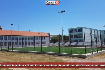Premieră la Moldova Nouă! Primul campionat de minifotbal desfășurat în nocturnă