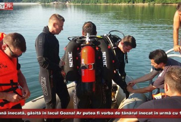 Persoană înecată, găsită în lacul Gozna! Ar putea fi vorba de tânărul înecat în urmă cu 10 zile la pontonul de la Văliug!
