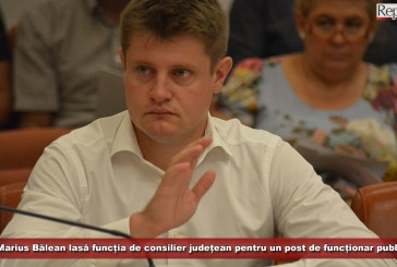 Marius Bălean lasă funcția de consilier județean pentru un post de funcționar public! Componența CJ Caraș-Severin, modificată astăzi!