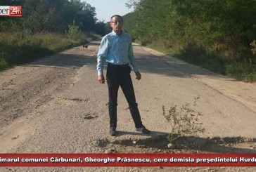 Primarul comunei Cărbunari, Gheorghe Prăsnescu, cere demisia președintelui Hurduzeu