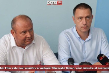 Mihai Fifor este noul ministru al apărării! Gheorghe Șimon, noul ministru al economiei!